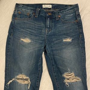 Madewell distressed boyjean